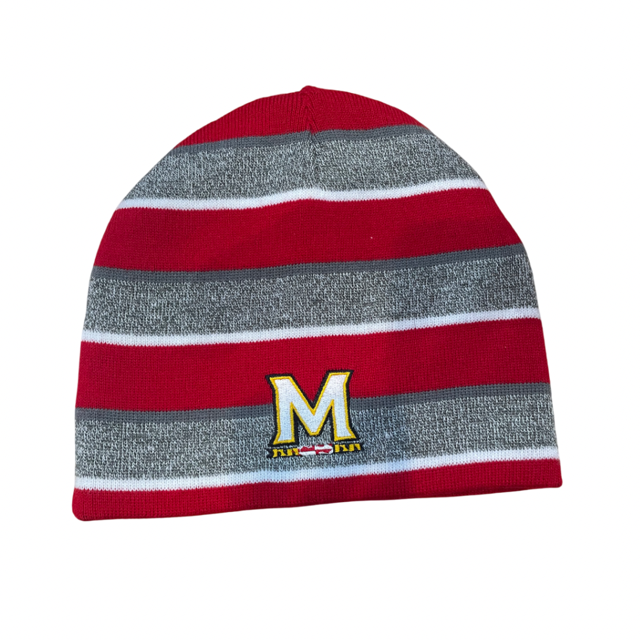 Maryland Terrapins Captivating Reversible Stripe Knit Hat