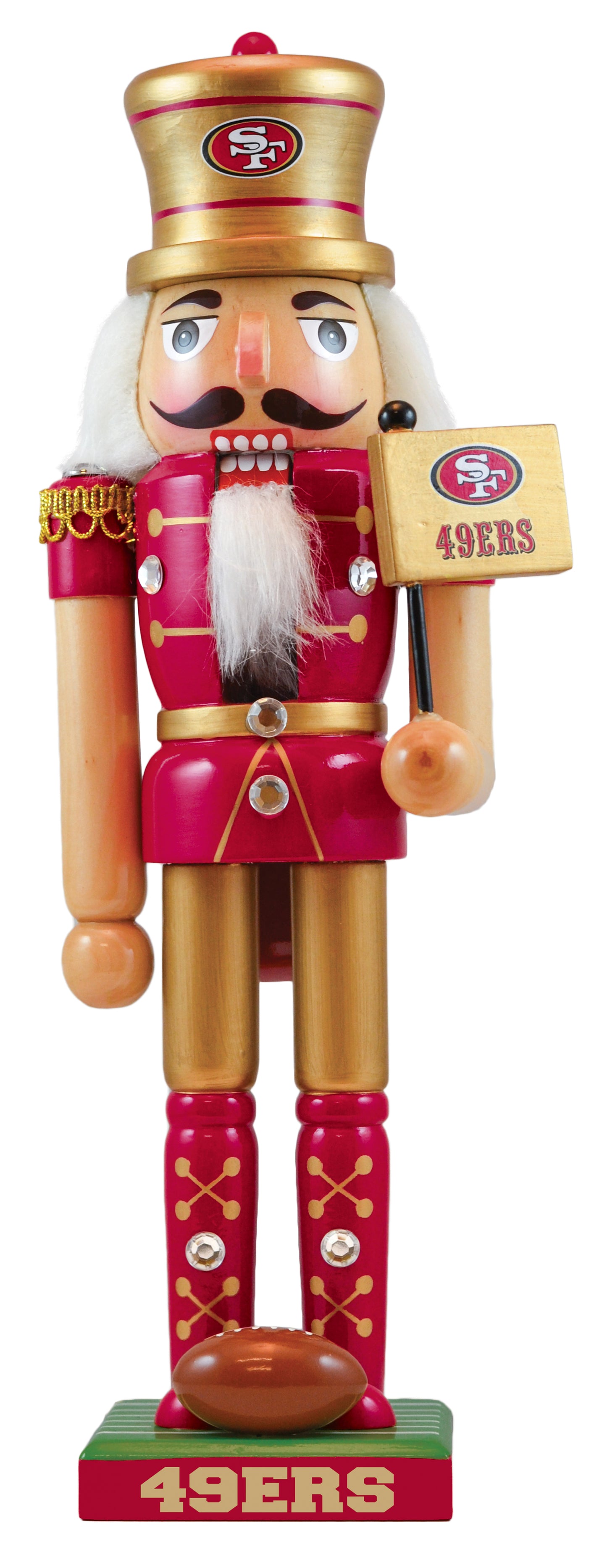 San Francisco 49ers Master Piece 12" Wooden Nutcracker