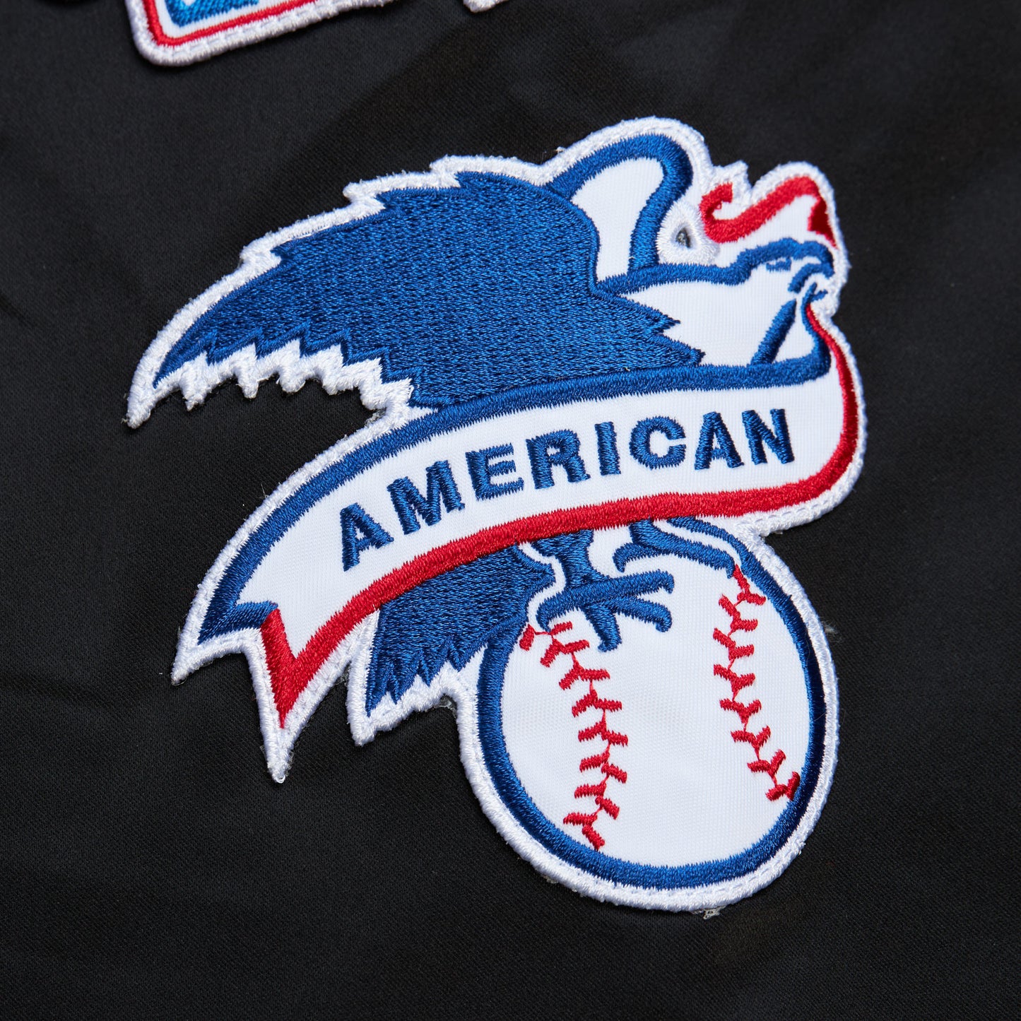 Baltimore Orioles Mitchell & Ness Black Satin Bomber Jacket