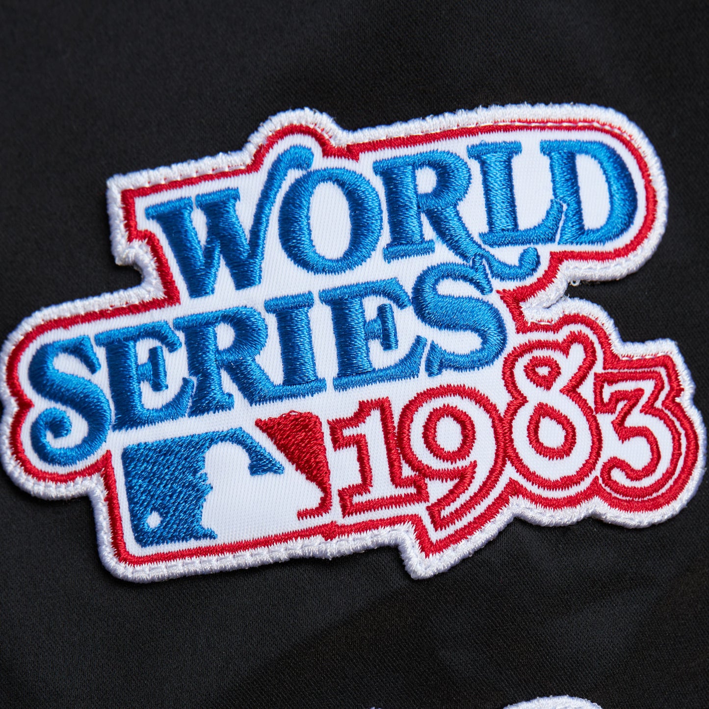 Baltimore Orioles Mitchell & Ness Black Satin Bomber Jacket