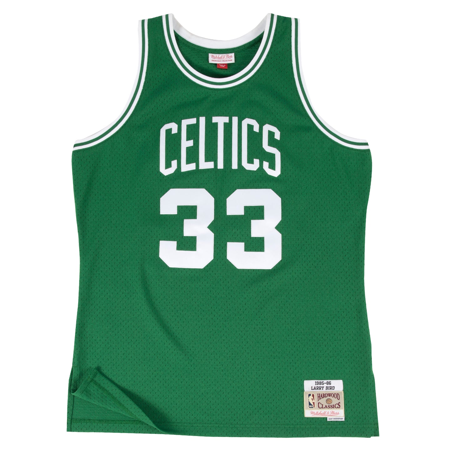 Boston Celtics Mitchell & Ness # 33 Larry Bird Green 1985-86 Hardwood Classics Authentic Jersey
