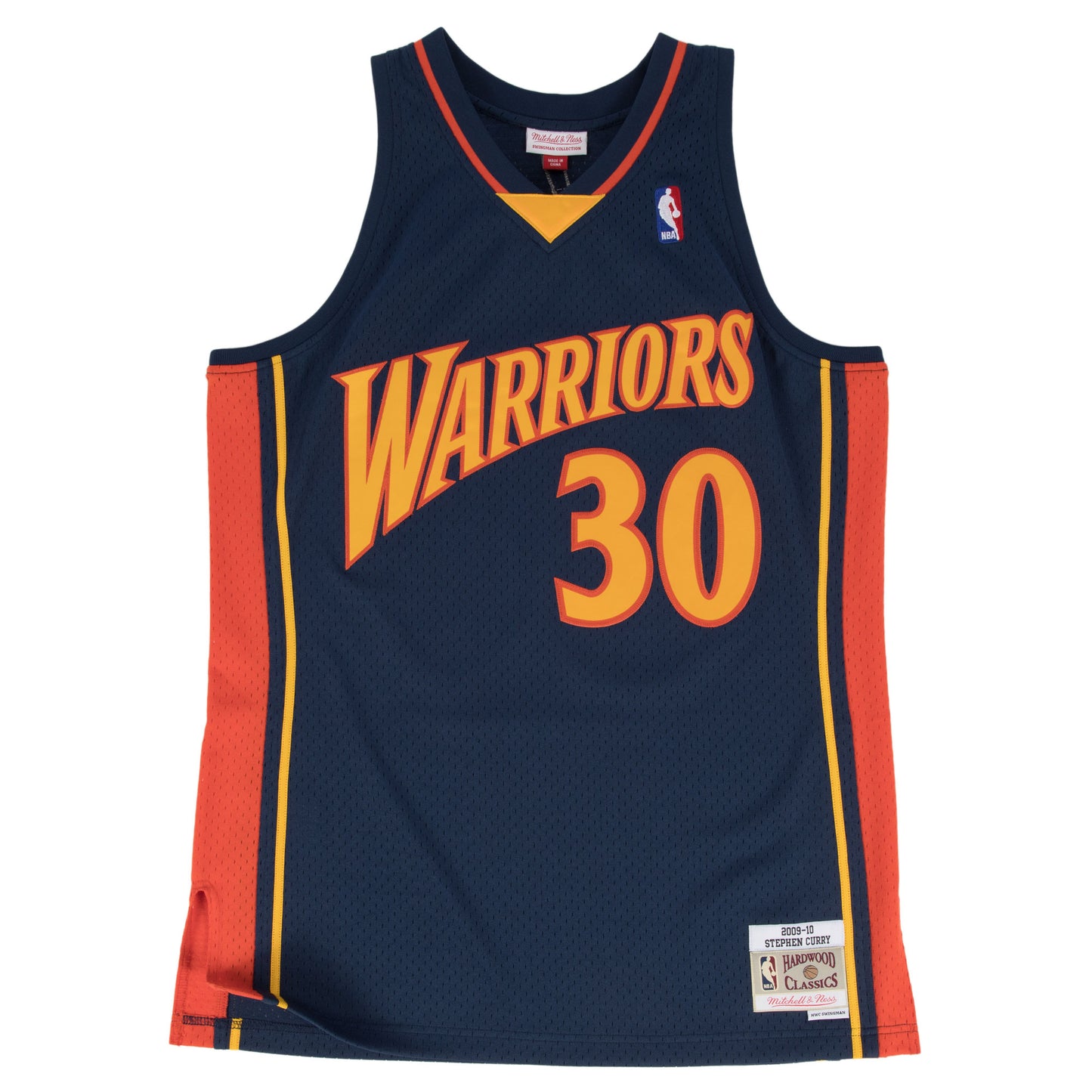 Golden State Warriors Mitchell & Ness #30 Stephen Curry Blue 2009-10 Hardwood Classics Swingman Jersey