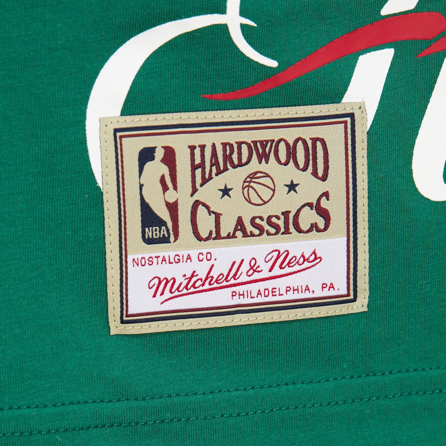 Boston Celtics Mitchell & Ness Logo Blast T-shirt- Green