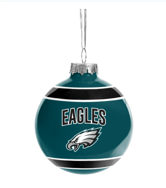 Philadelphia Eagles FOCO Glass Ball Ornament