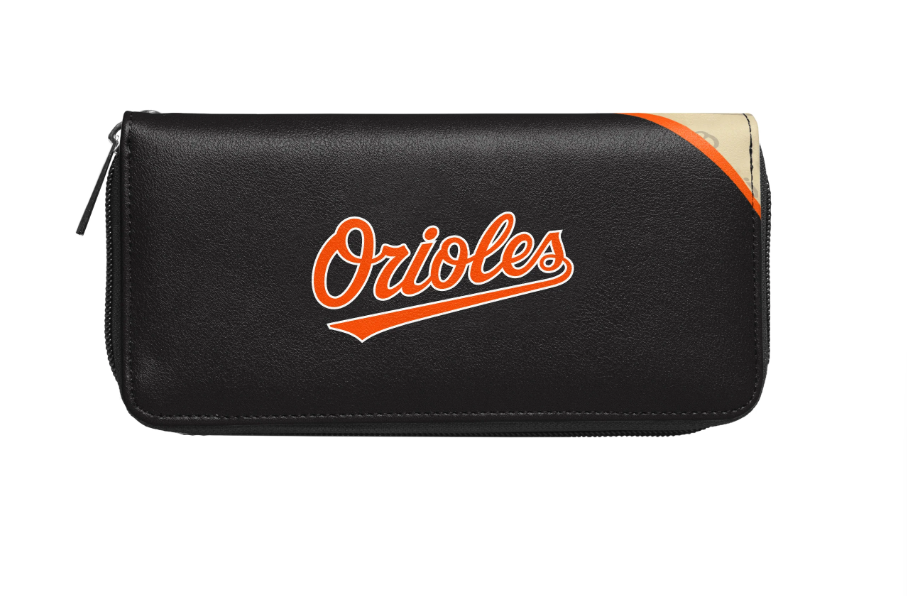 Baltimore Orioles Little Earth Curve Zip Organizer Wallet