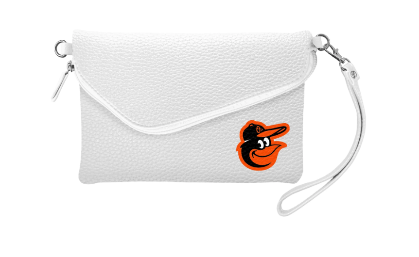 Baltimore Orioles Little Earth Fold Over Crossbody Pebble Purse