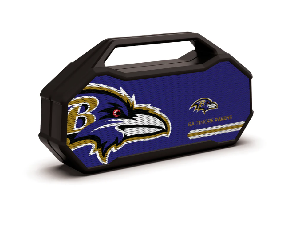 Baltimore Ravens SORR NFL Shock Box XL Outdoor Speaker Bluetooth Speaker