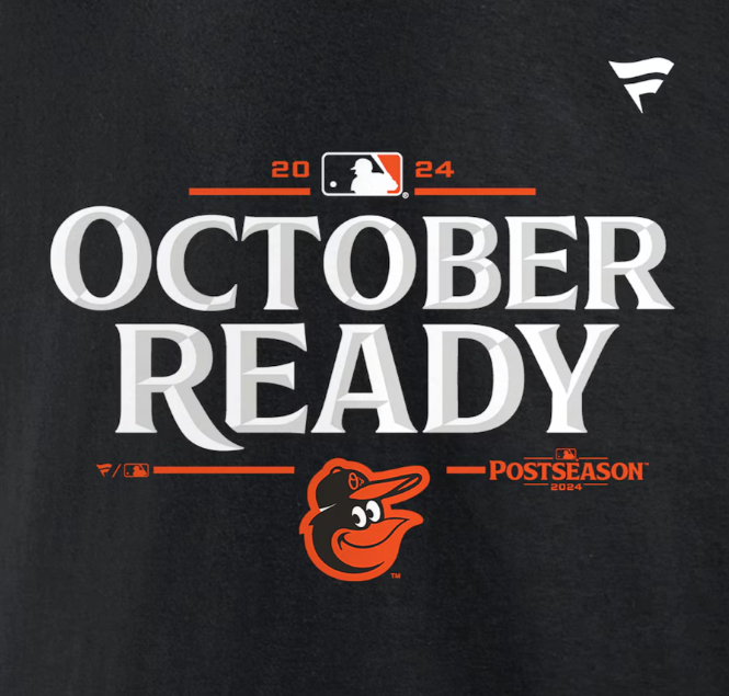 Baltimore Orioles Fanatics Women's 2024 MLB Postseason Locker Room V-Neck T-Shirt - Black