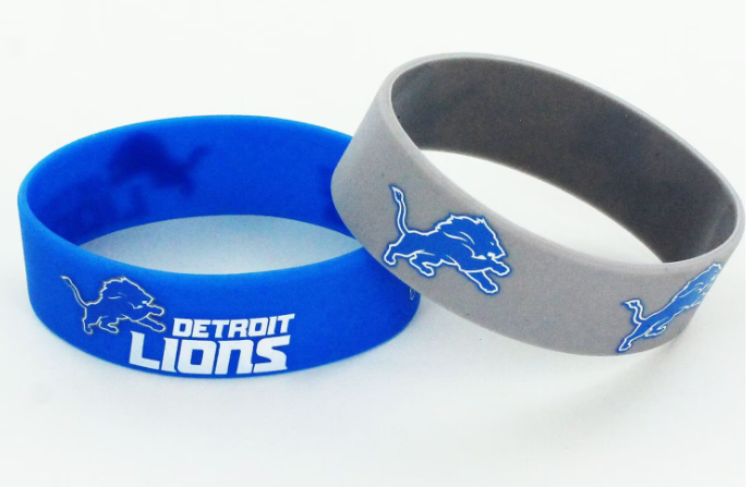 Detroit Lions Team Fan Bands Set of Two