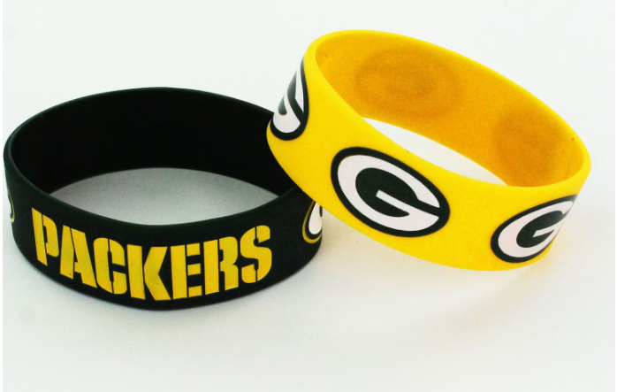 Green Bay Packers Team Fan Bands Set of Two