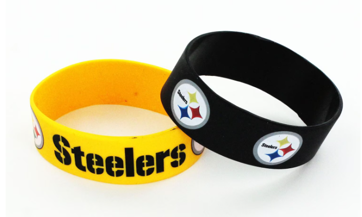 Pittsburgh Steelers Team Fan Bands Set of Two