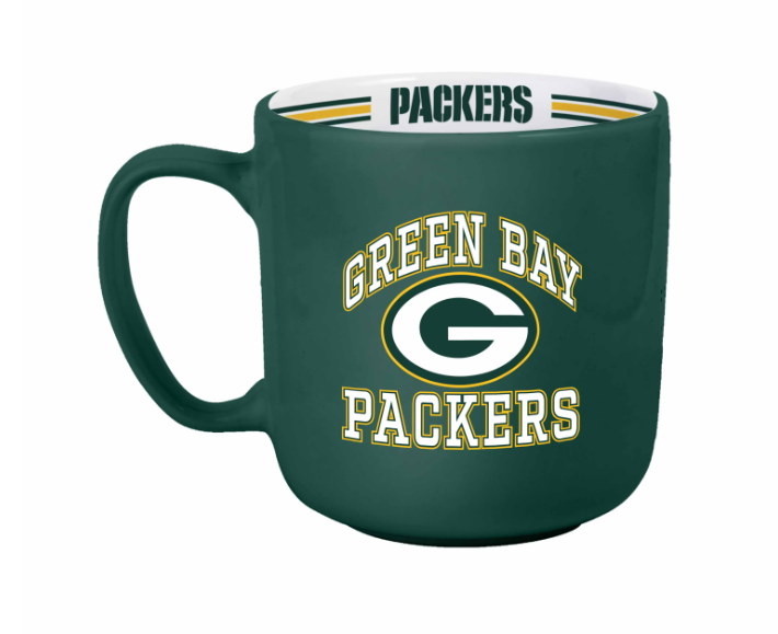 Green Bay Packers Logo Bands 15oz. Stripe Mug
