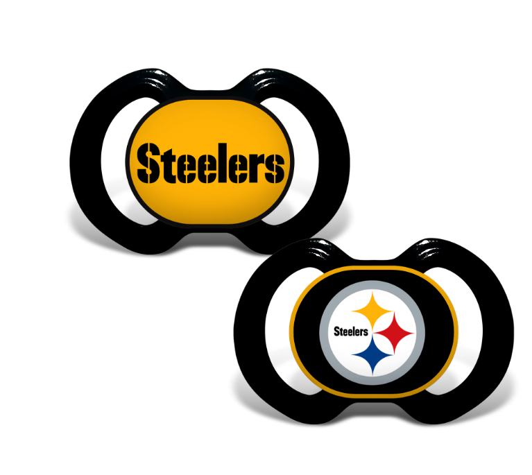 Pittsburgh Steelers Baby Fanatic 2 Pack Pacifiers
