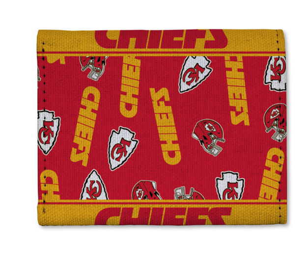 Kansas City Chiefs Rico Tri-Fold Canvas Trifold Wallet
