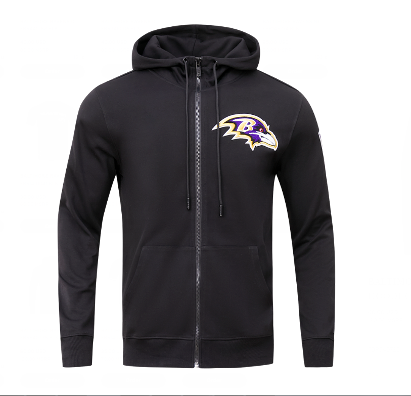 Baltimore Ravens Pro Standard Black Classic Chenille Pullover Hoodie