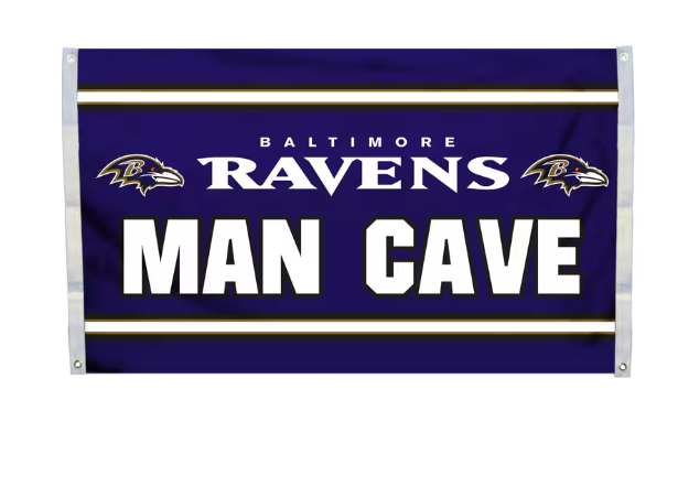Baltimore Ravens Fremont Die 3' x 5' Man Cave Flag