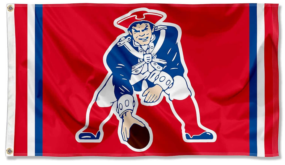 New England Patriots Fremont Die Throwback 3x5 House Flag