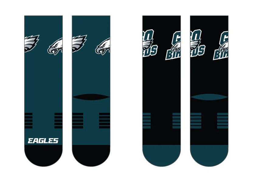 Philadelphia Eagles Strideline Premier Knit Crew 2 Pack Socks
