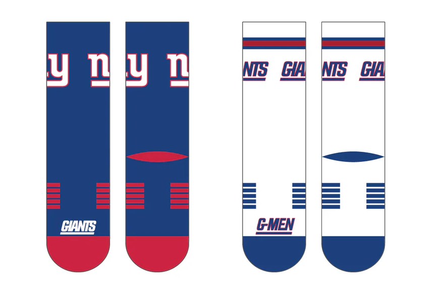 New York Giants Strideline Premier Knit Crew 2 Pack Socks