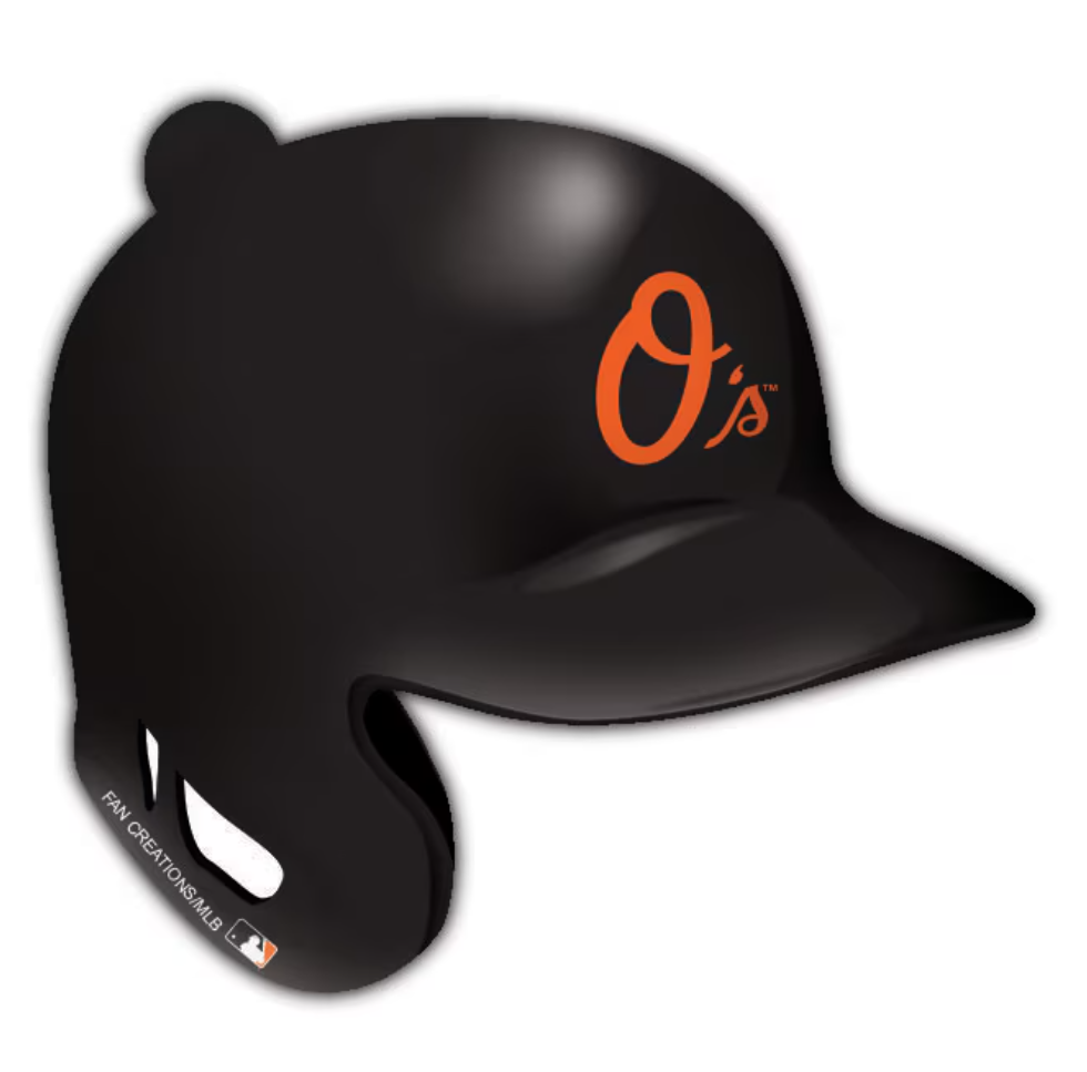 Baltimore Orioles Fan Fave Wooden Helmet Ornament