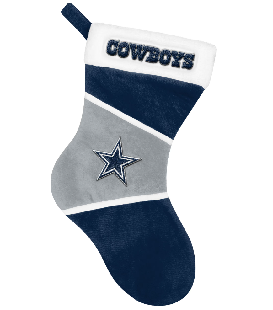 Dallas Cowboys FOCO Holiday Color Block Stocking