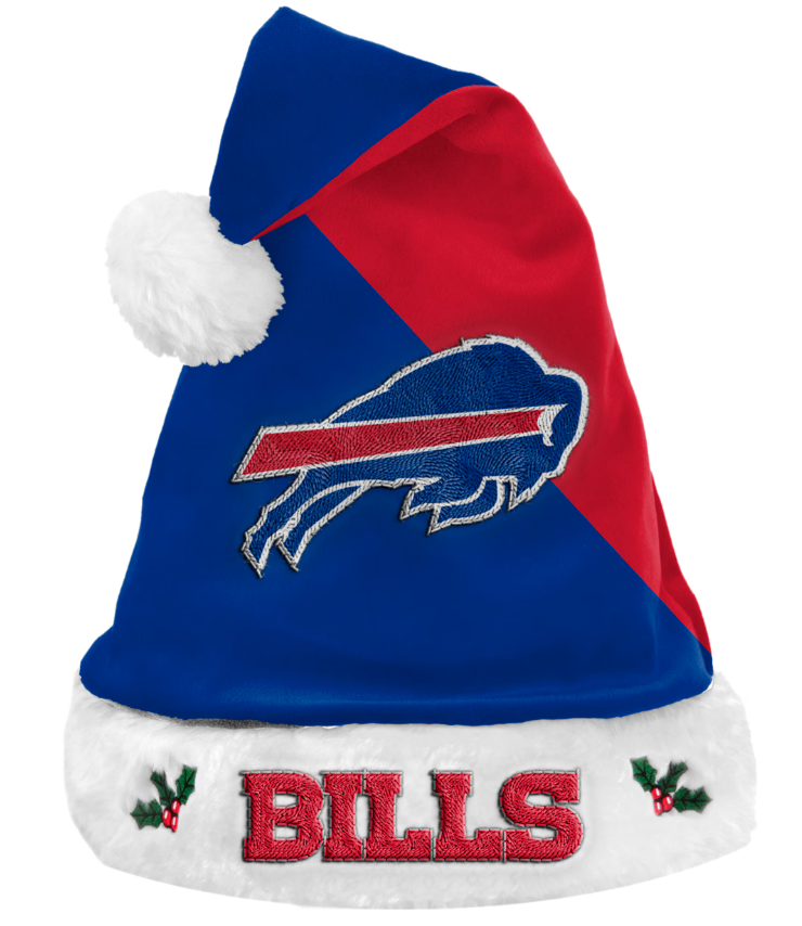 Buffalo Bills FOCO Color Block Santa Hat