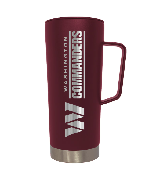 Washigton Commanders 18oz. Burgandy Roadie Tumbler with Handle