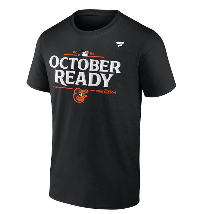 Baltimore Orioles Fanatics 2024 MLB Postseason Locker Room T-Shirt - Black