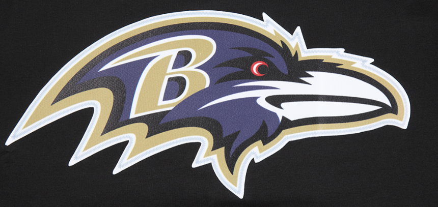 Baltimore Ravens Pro Standard Classic Chenilee T-Shirt- Black