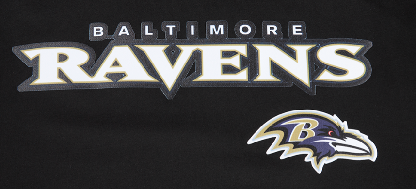 Baltimore Ravens Pro Standard Classic Chenilee T-Shirt- Black