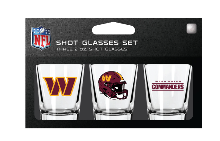 Washington Commanders MOJO 3-Pack Shot Glass Set