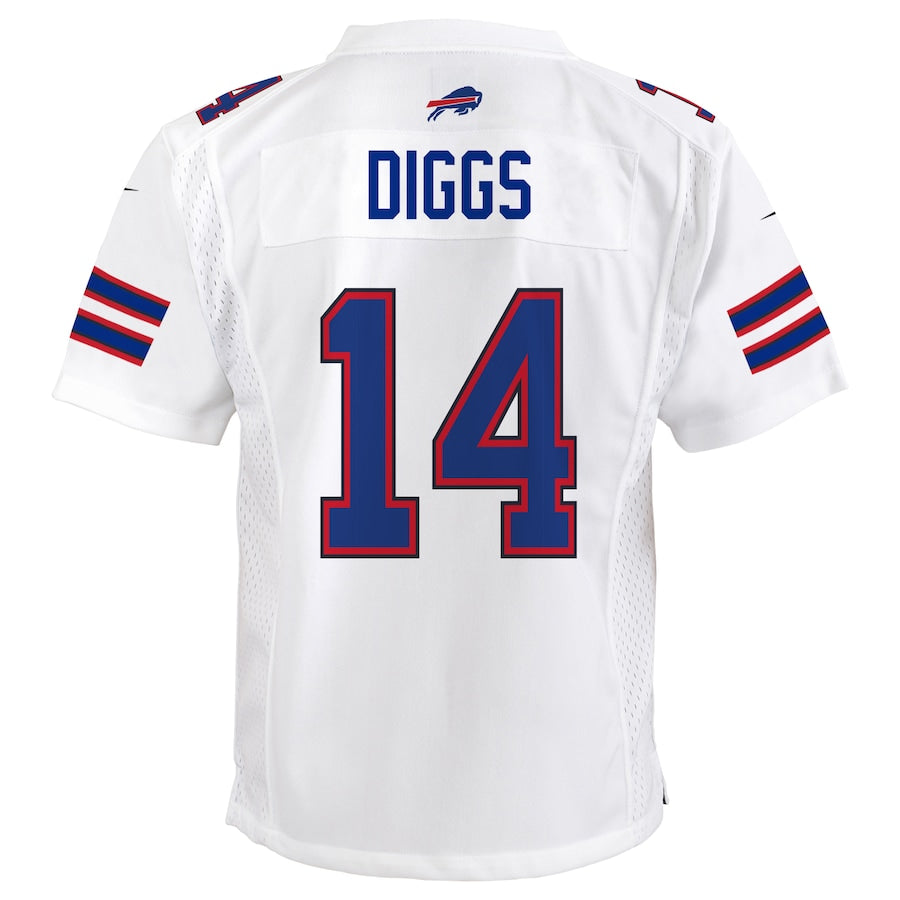 Buffalo Bills #14 Stefon Diggs Youth Mid Tier Jersey - White