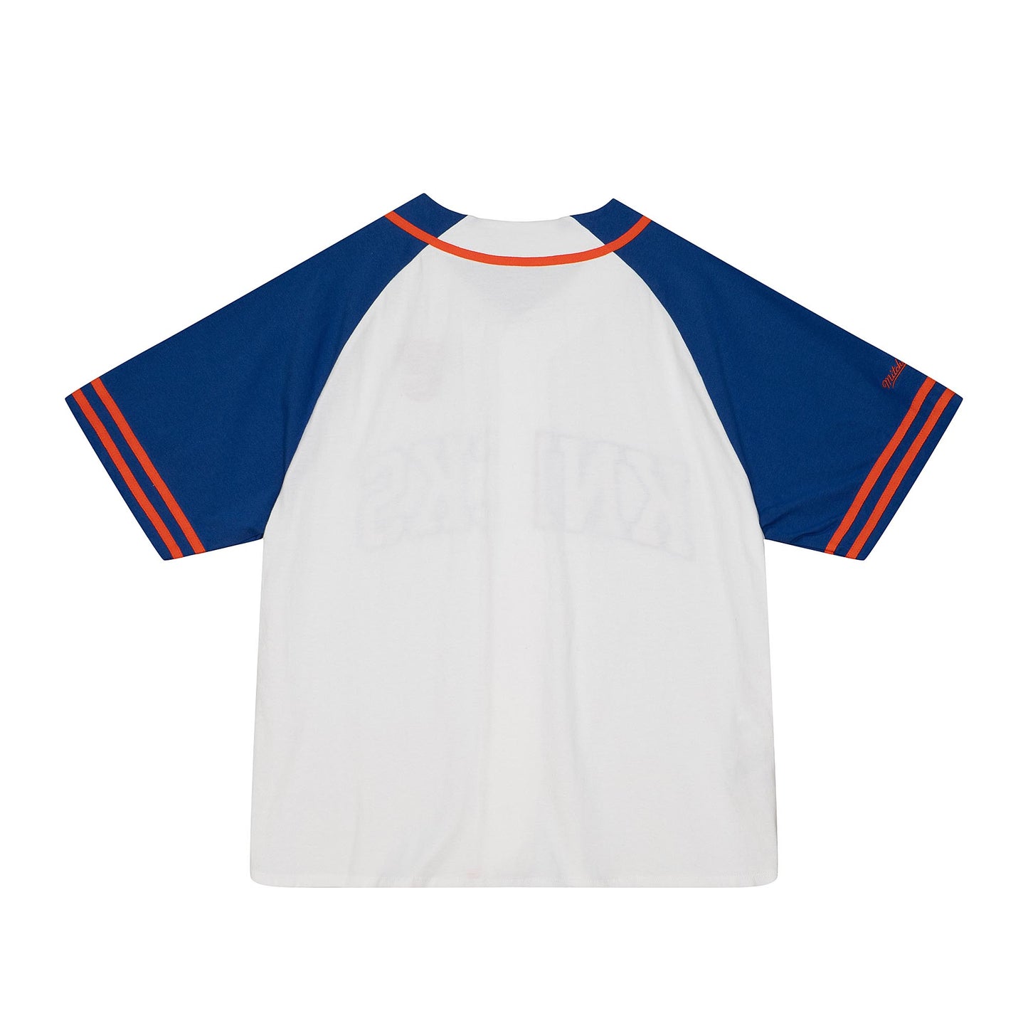 New York Knicks Mitchel & Ness Practice Day Button Men's Jersey - White