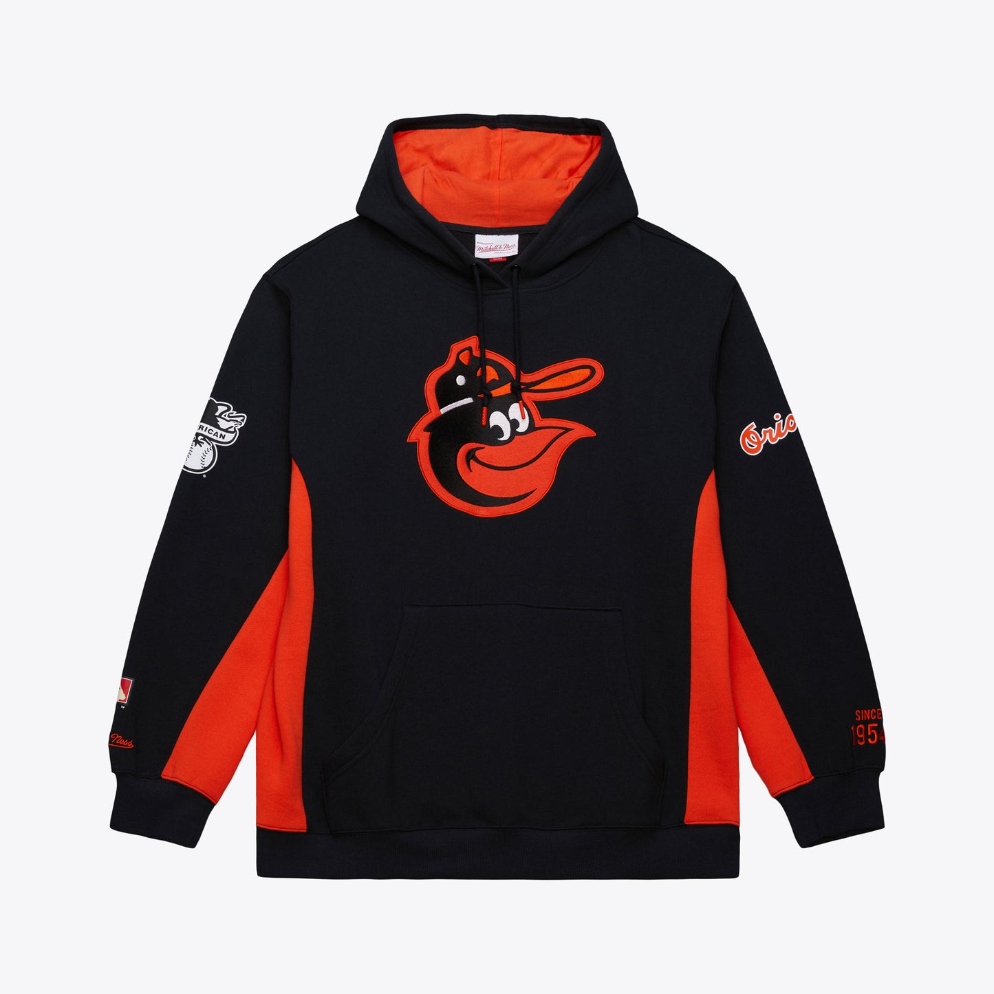 Baltimore Orioles Mitchell & Ness Team Origins Fleece Hoodie - Black