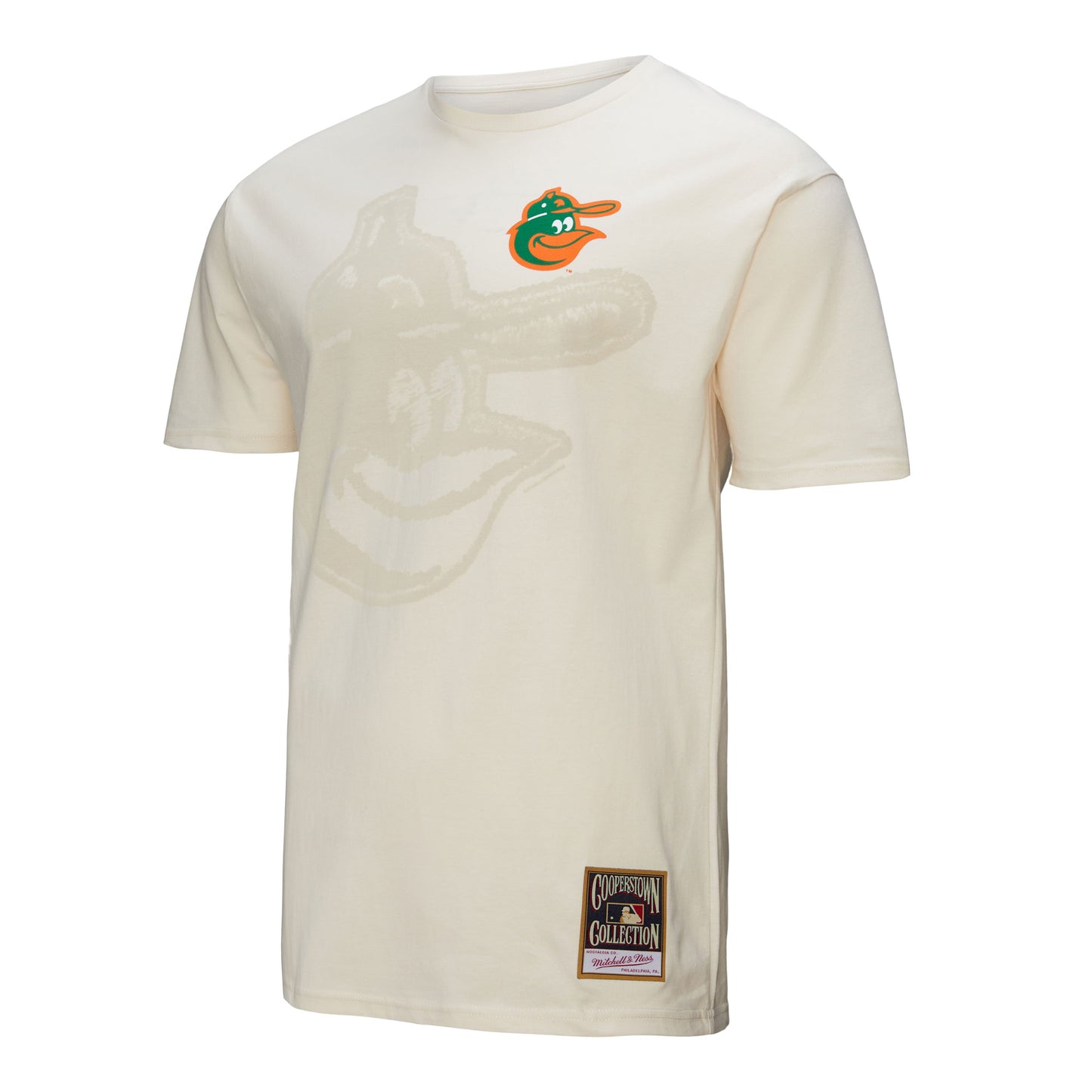 Baltimore Orioles Mitchell & Ness Big Face Tradition T-Shirt - Cream