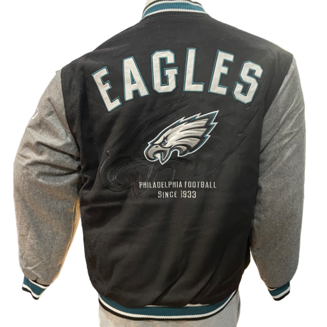 Philadelphia Eagles JH Desgin Commemorative Reversible Wool Nylon Men's Jacket