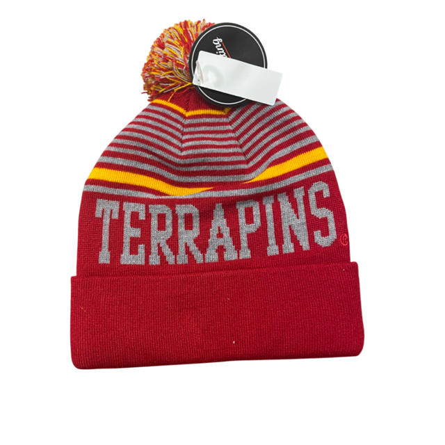 Maryland Terrapins Captivating Stripe Knit Hat
