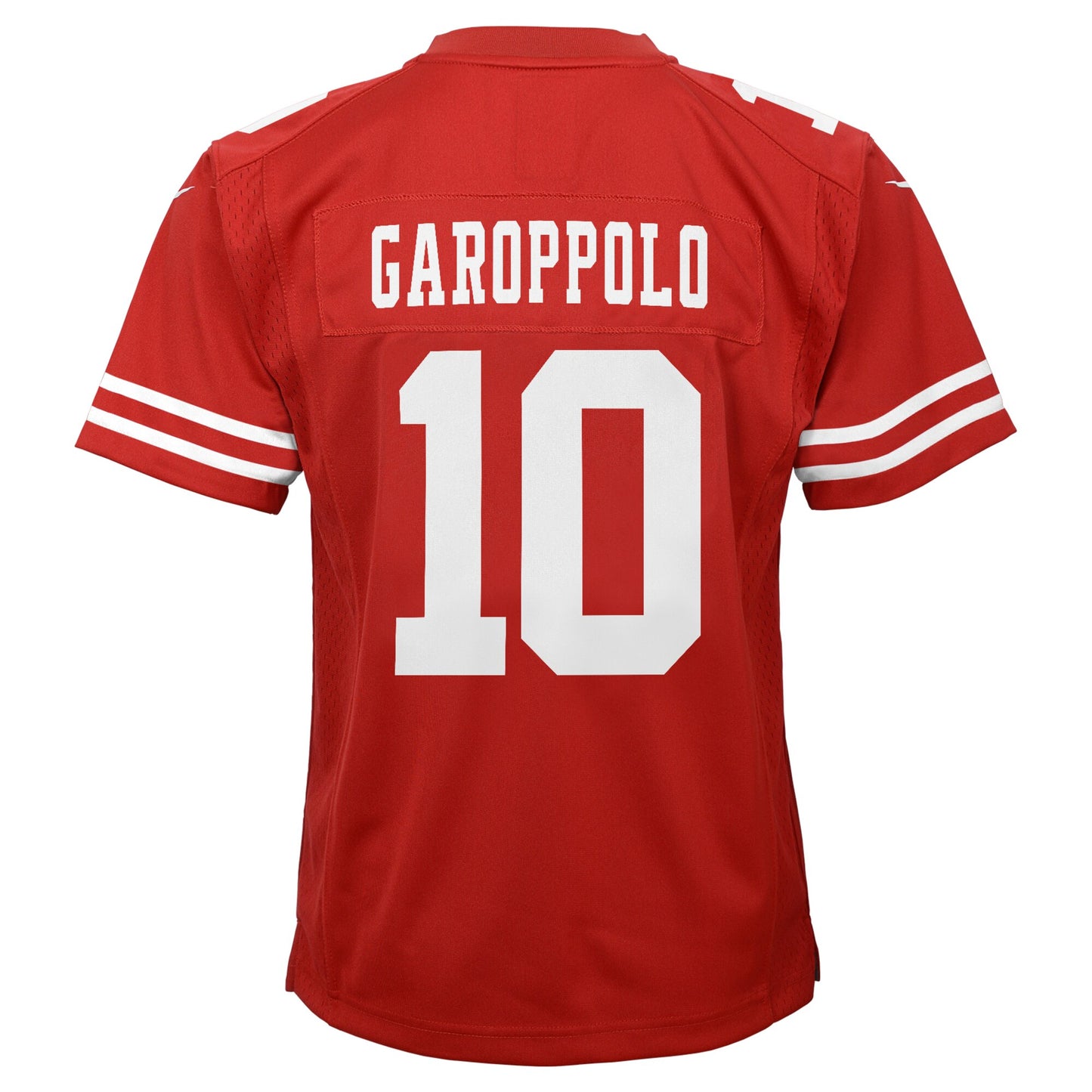 San Francisco 49ers #10 Jimmy Garoppolo Super Bowl LIV Youth Game Jersey - Red