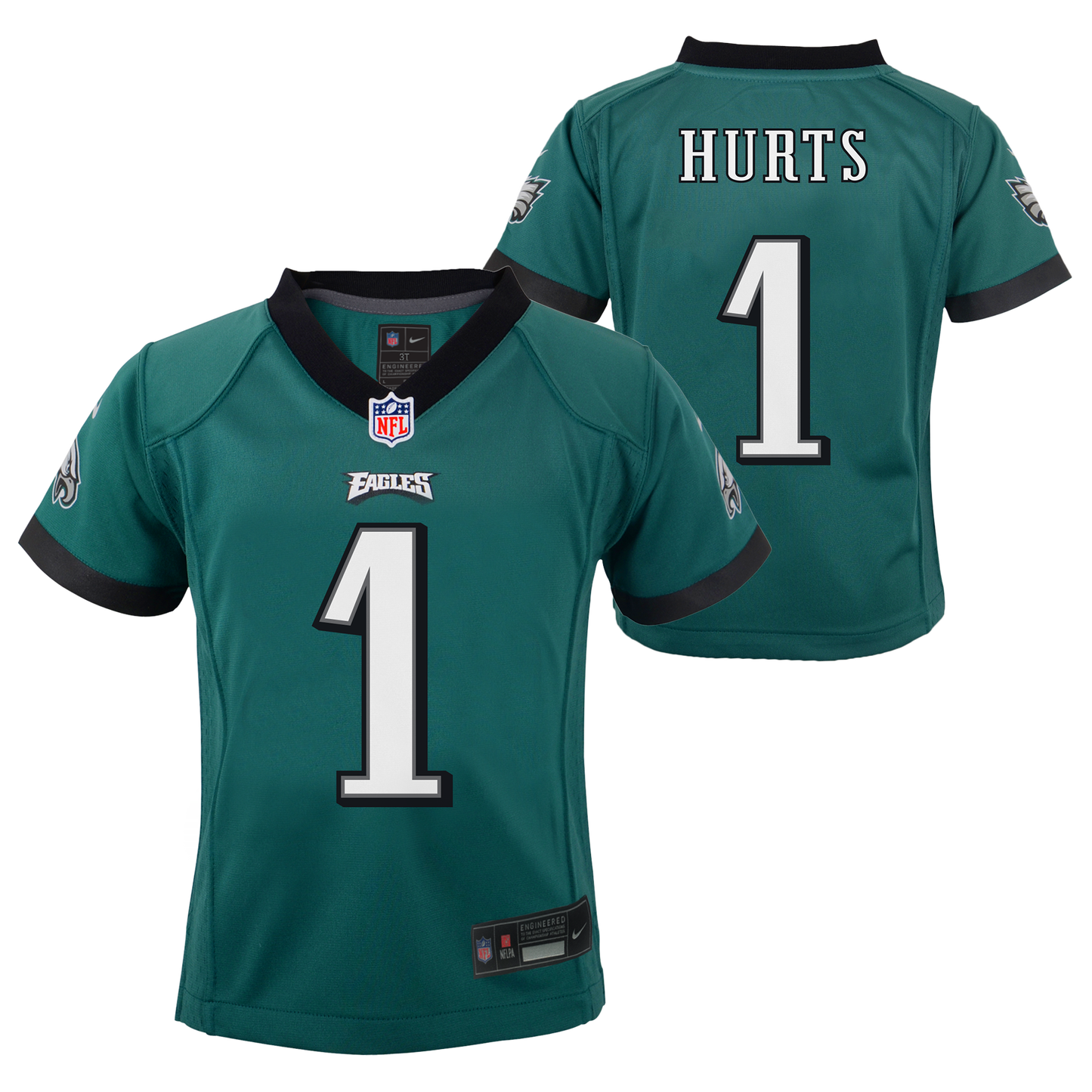 Philadelphia Eagles Nike # 1 Jalen Hurts Infant Game Jersey- Green