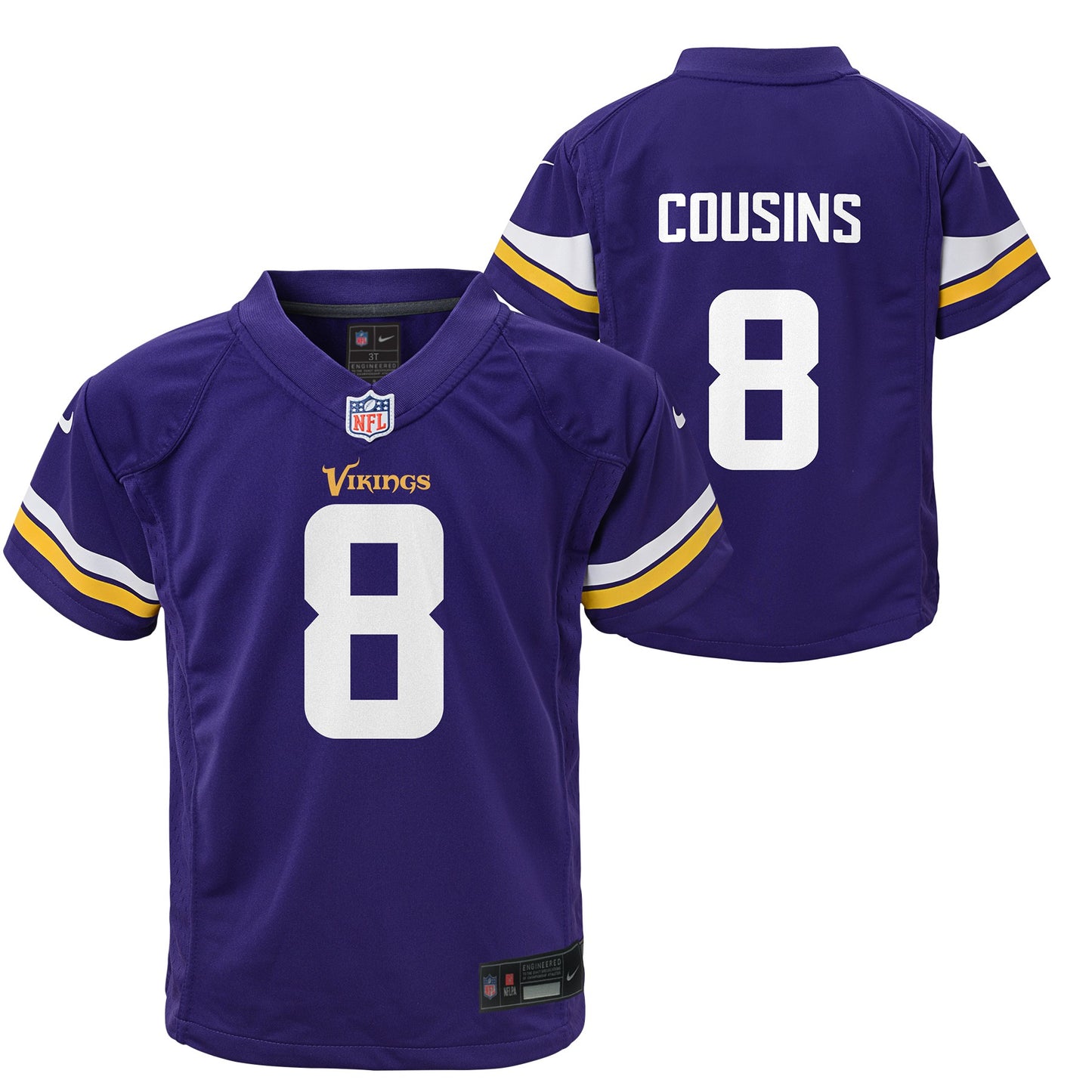 Minnesota Vikings #8 Kirk Cousins Nike Pre-School Kids Jersey