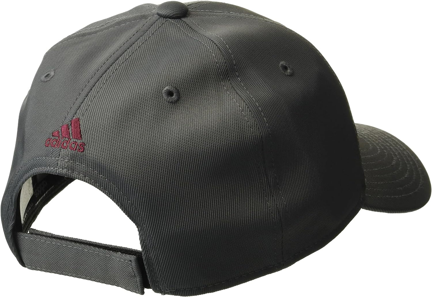 adidas Men's Dicision 3 Gray Six/Shadow Red Adustable Hat Cap