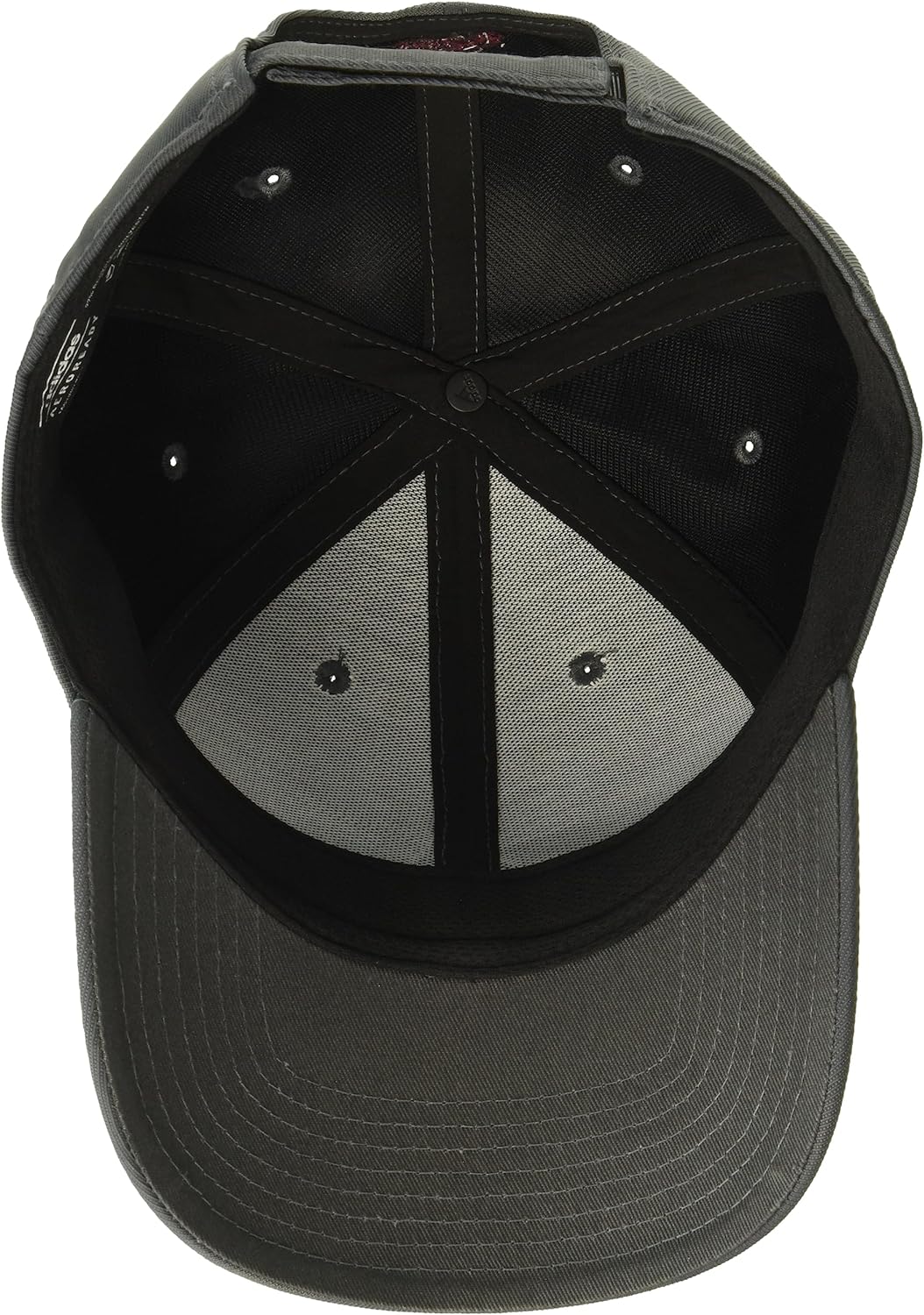 adidas Men's Dicision 3 Gray Six/Shadow Red Adustable Hat Cap