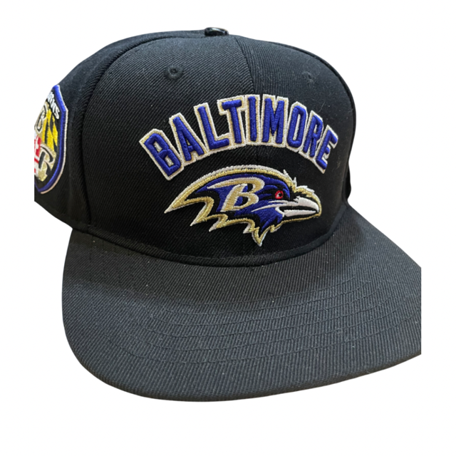 Baltimore Ravens Pro Standard Arched Black Snapback