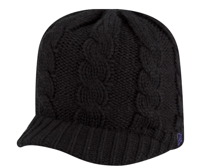 Baltimore Ravens New Era Womens Arctic Blast Knit Hat with Brim