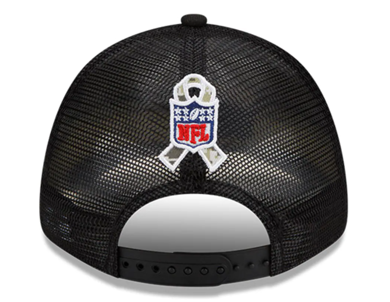 Pittsburgh Steelers New Era Salute To Service 9FORTY Adjustable Hat - Black
