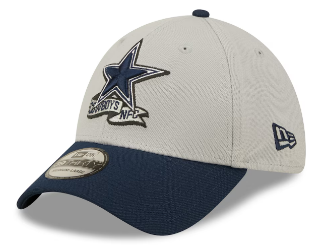 Dallas Cowboys New Era Sideline Banner Team Colors 39THIRTY Flex Hat - Gray