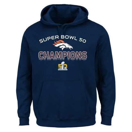 broncos super bowl gear Denver Broncos Super Bowl 50 Champs Champions Beyond Victory Navy Swea – Casual Gear