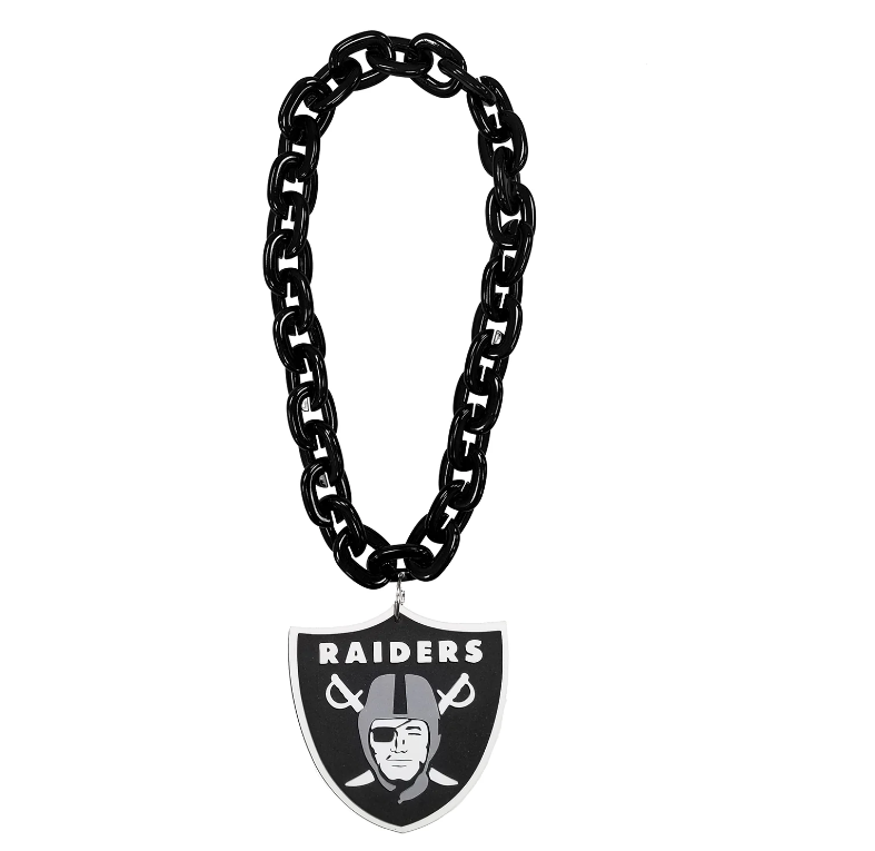 Las Vegas Raiders Aminco Foam Fan Chain - Black