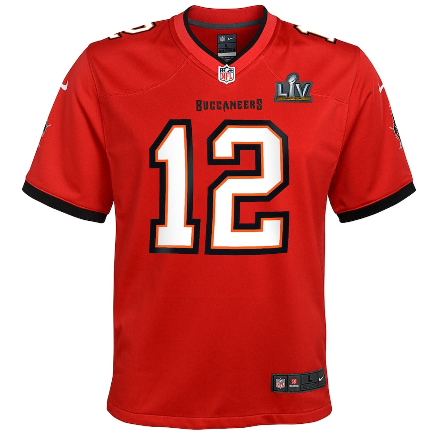 Tampa Bay Buccaneers #12 Tom Brady Super Bowl LV Youth Jersey - Red