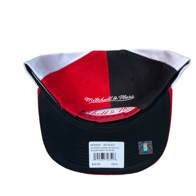 Chicago Bulls Mitchell & Ness Pinwheel Snapback - Red